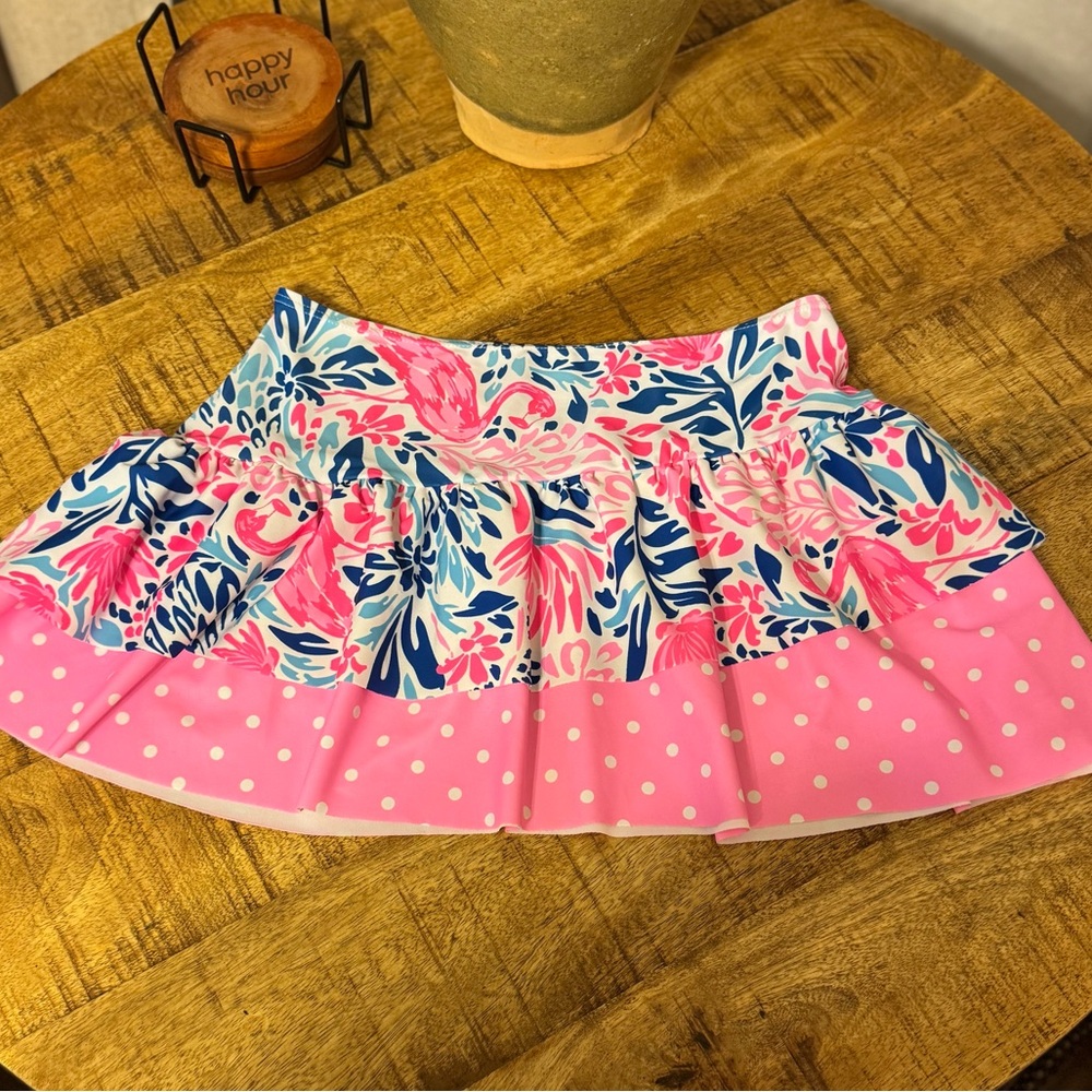 Cynthia Rowley Pink and Blue Floral Skirt Girls Size 8